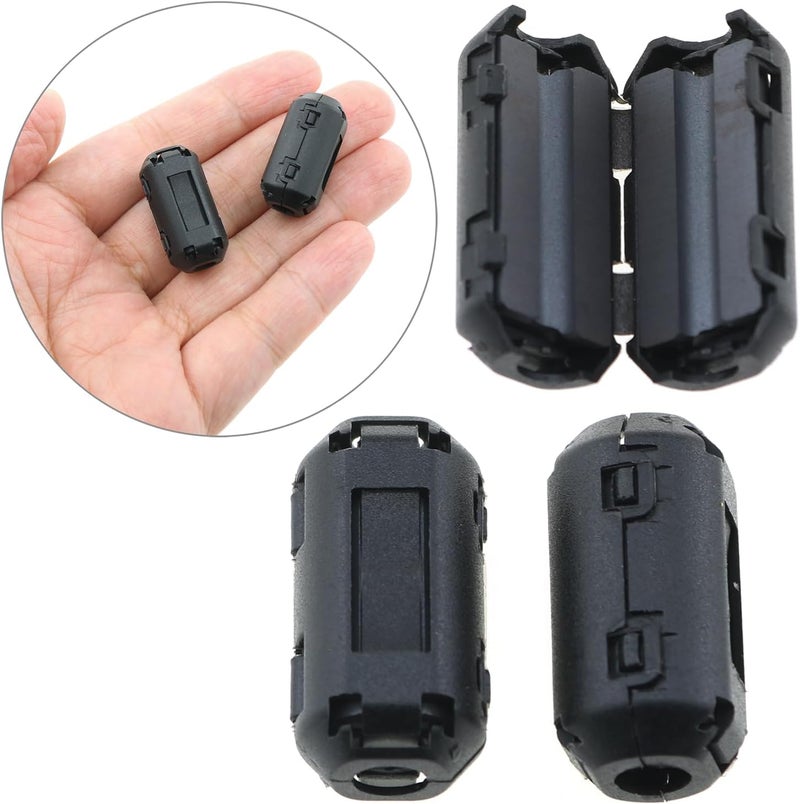 LUORNG 12PCS 3.5mm Inner Diameter Degaussing Filter Anti Jammer Black Degaussing Filter Anti Jammer Noise Filter for Home Appliance and Electronic Device - Image 4